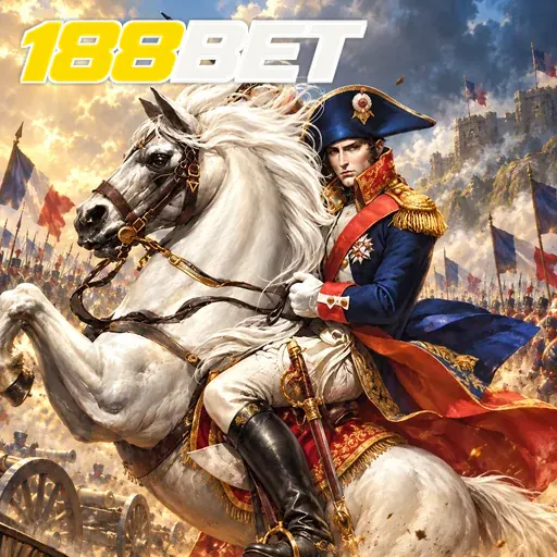 188BET — ilustração de um cavaleiro em um cavalo branco