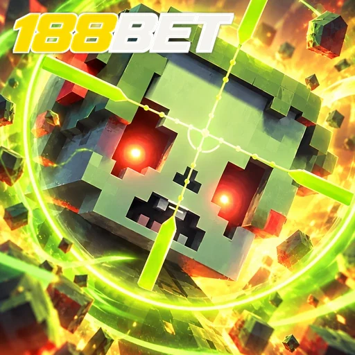 188BET — ilustração de um cubo verde em estilo pixel art