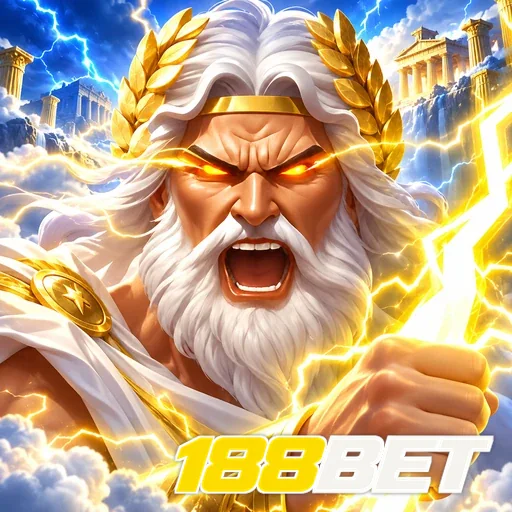 188BET — ilustração de um personagem mitológico cercado por raios