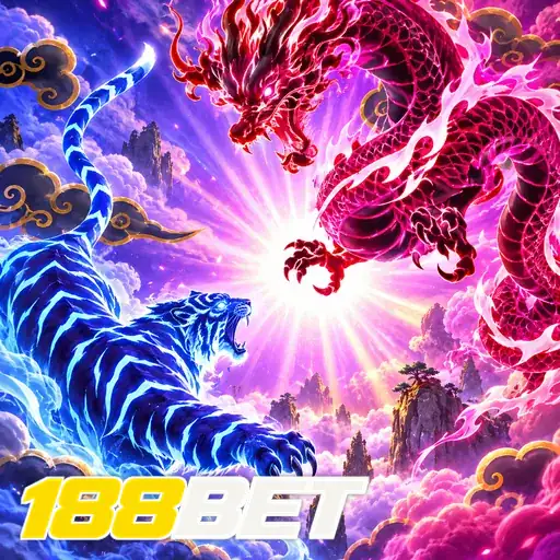 188BET — ilustração de dois dragões coloridos