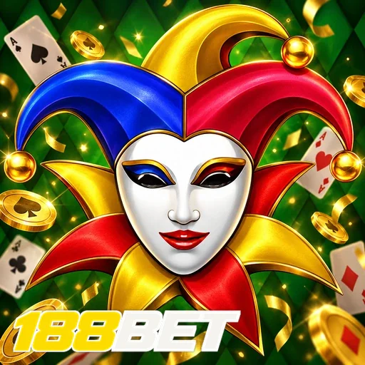 188BET — ilustração de uma máscara de coringa colorida