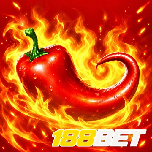 188BET — ilustração de uma pimenta vermelha em chamas