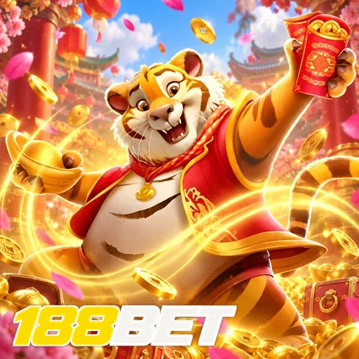 188BET — ilustração de uma raposa entre moedas e luzes