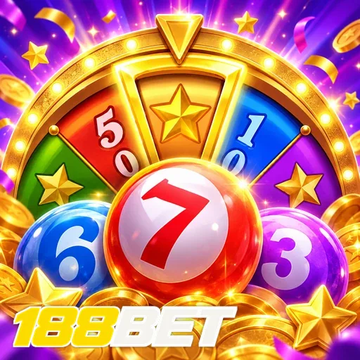 188BET — ilustração de uma roleta colorida